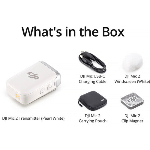 DJI | Mic 2 Transmitter - Pearl White | CP.RN.00000329.01