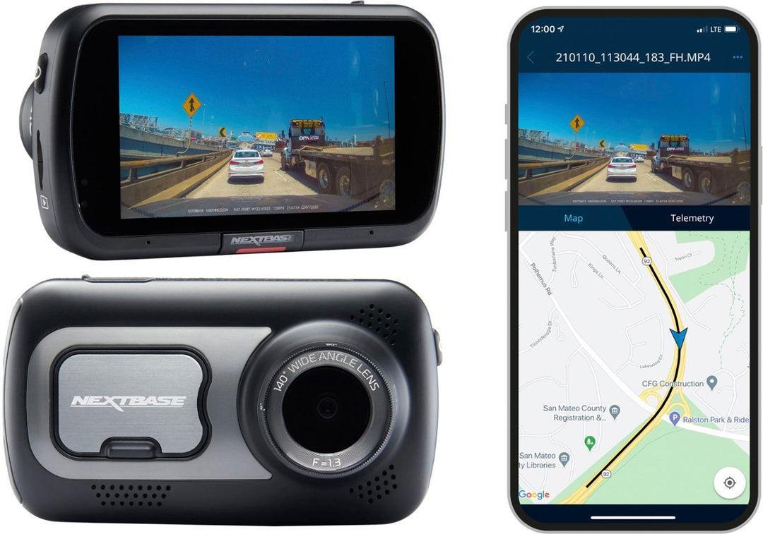 Next Base | 522GW 1440p Dash Cam w/ 3" HD Touch Screen Wi-Fi & Amazon Alexa Built In | NBDVR522GW
