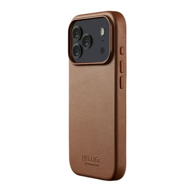Mujjo | Full Leather w/MagSafe iPhone 17 Pro Case - Tan | MUJJO-CL-061-TN