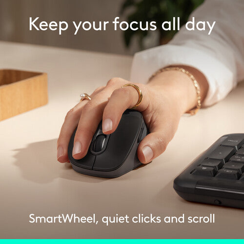 Logitech | Signature Comfort Plus M850 L Wireless Mouse - Black | 910-007711