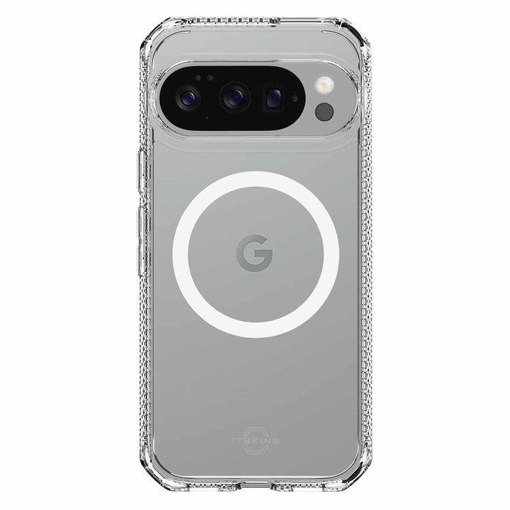 ITSKINS | Hybrid_R Case w/MagSafe for Google Pixel 10/10 Pro - Clear | GGXPHMACRTRSP