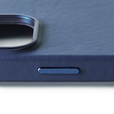Mujjo | Full Leather w/MagSafe Case iPhone 16 Pro - Monaco Blue | 15-13830