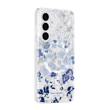 Kate Spade | Protective w/Magnet Case Samsung Galaxy S26 - Flowerbed Blue | KS059878