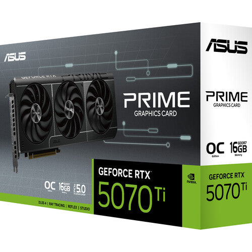 ASUS | Video Card GeForce RTX 5070 Ti PRIME OC Graphics Card (Native HDMI 2.1b) | PRIME-RTX5070TI-O16G