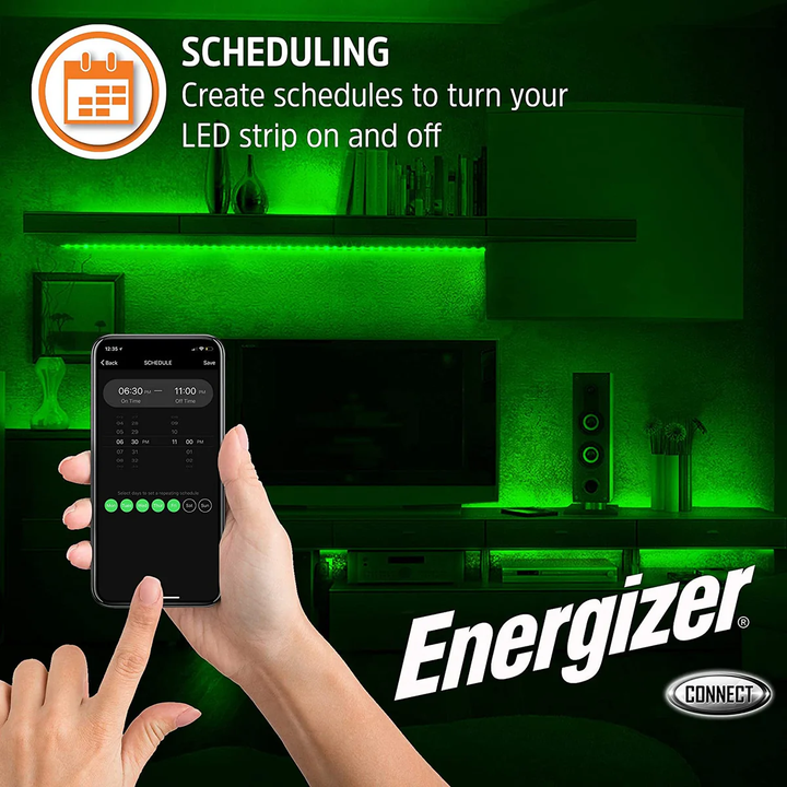 Energizer | Wi-Fi 5M LED Strip - White & Mutli Color | EOS22001WHT