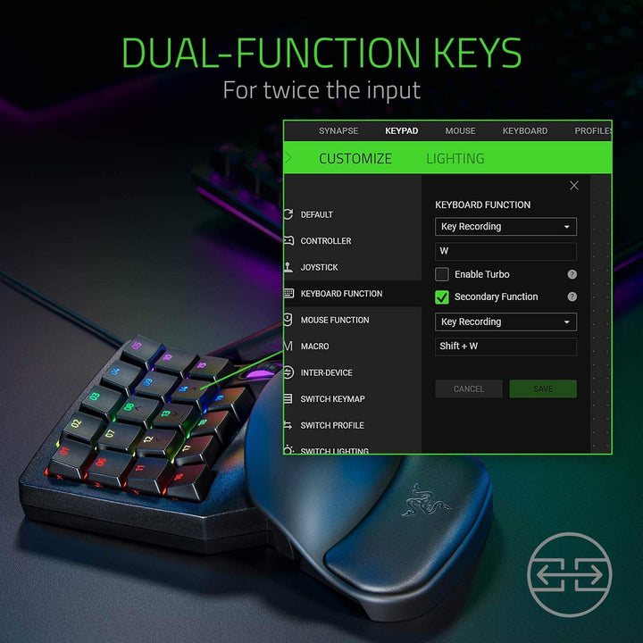 Razer Renewed | Tatarus Pro Optical Gaming Keypad - Black| RZ07-03110100-R3UR | 60 DAYS WARRANTY