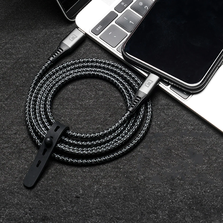 Caseco | Aramid Fiber Type-C to Type-C Cable 100W 3FT - Black | C0515-66