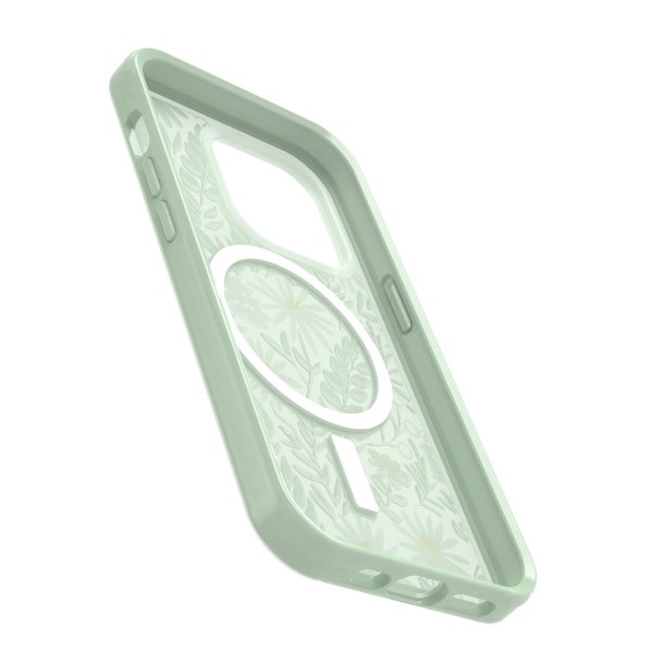 Otterbox | iPhone 14 Pro - Symmetry+  MagSafe Clear Series Case - Green | 15-10328