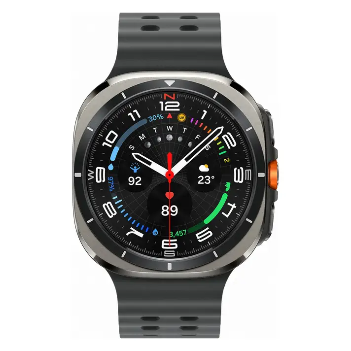 Samsung | Galaxy Watch Ultra (GPS / LTE) 47mm Smartwatch with Heart Rate Monitor - Titanium Silver/Dark Grey | SM-L705FZTAXAC.