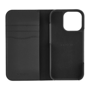 Coach | Folio Signature C Case iPhone 16 Pro - Charcoal | 15-13366