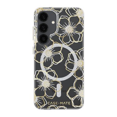 Case-Mate | Floral Gems MagSafe Case Samsung Galaxy S25 - Gold | 15-13940