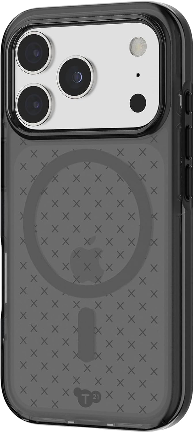 Tech21 | EvoCheck Case for iPhone 17 Pro – Smokey/Black | T21-11321