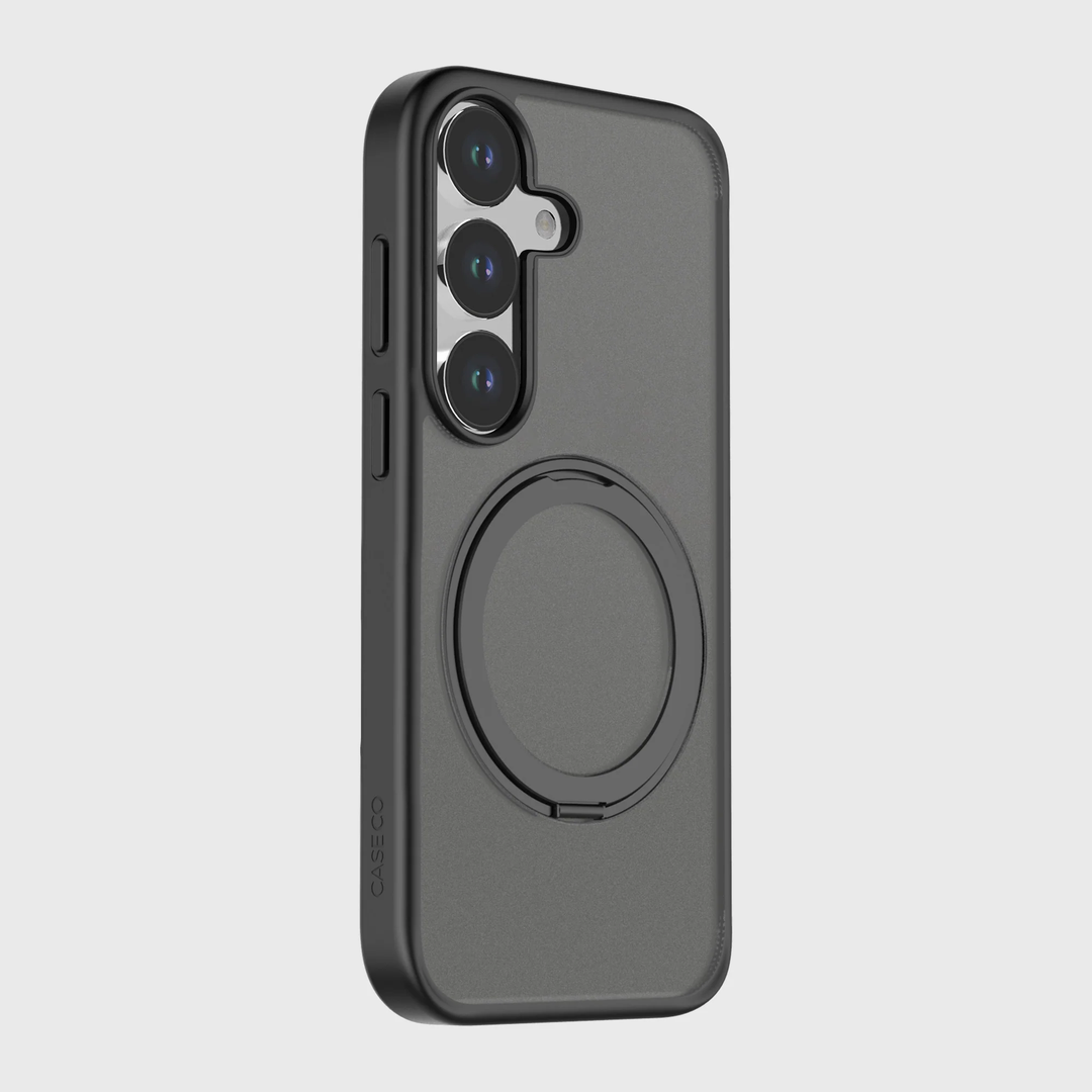 Caseco | Hybrid Case With Built-in MagSafe Ring Holder Samsung Galaxy S26 - Black | C21F3-01