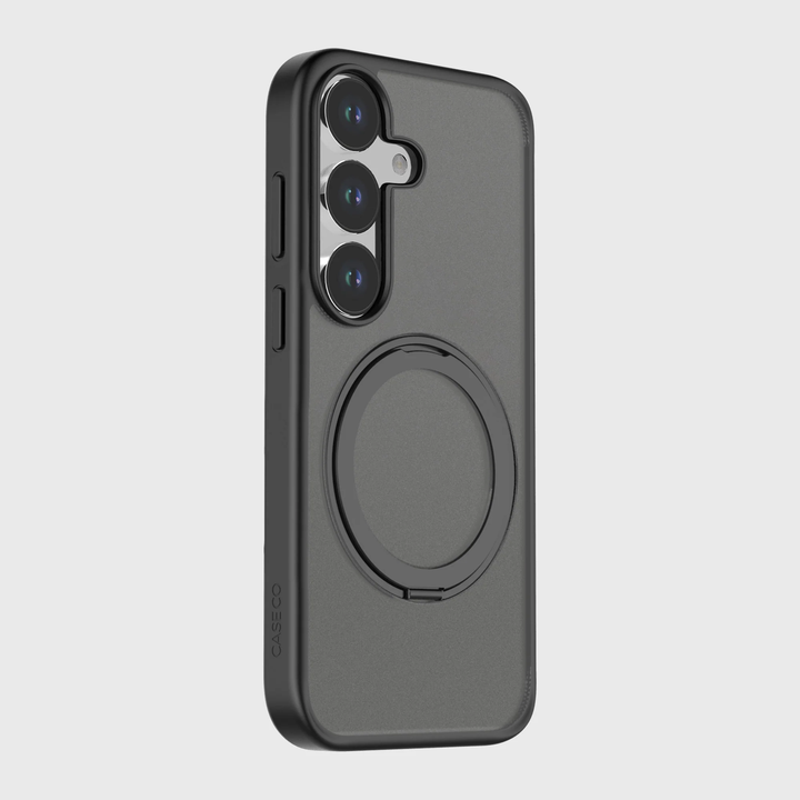 Caseco | Hybrid Case With Built-in MagSafe Ring Holder Samsung Galaxy S26 - Black | C21F3-01