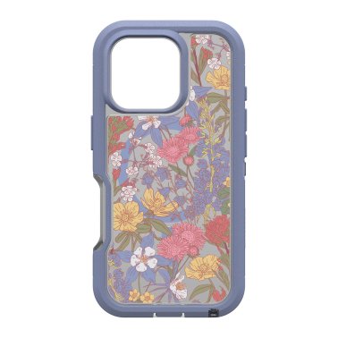 OtterBox | Defender XT Pro w/ MagSafe Series Case iPhone 16 Pro - Clear Purple Wildflowers | 77-96089