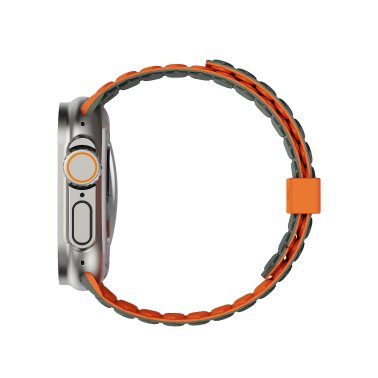 UAG | Pathfinder Strap Apple Watch 42/44/45/46/49mm - Olive/Orange | 194161117297