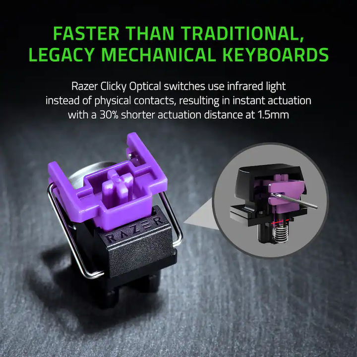Razer Renewed | Huntsman Mini Mechanical Clicky Optical Gaming Keyboard - Black | RZ03-03390500-R3U1 | 60 DAYS WARRANTY
