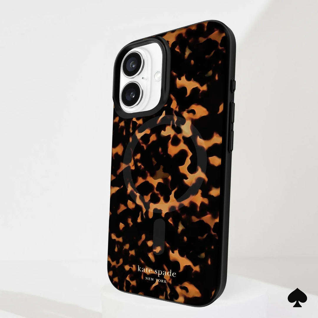 Kate Spade | Protective Prints MagSafe Case iPhone 16 - Tortoise | 15-13246