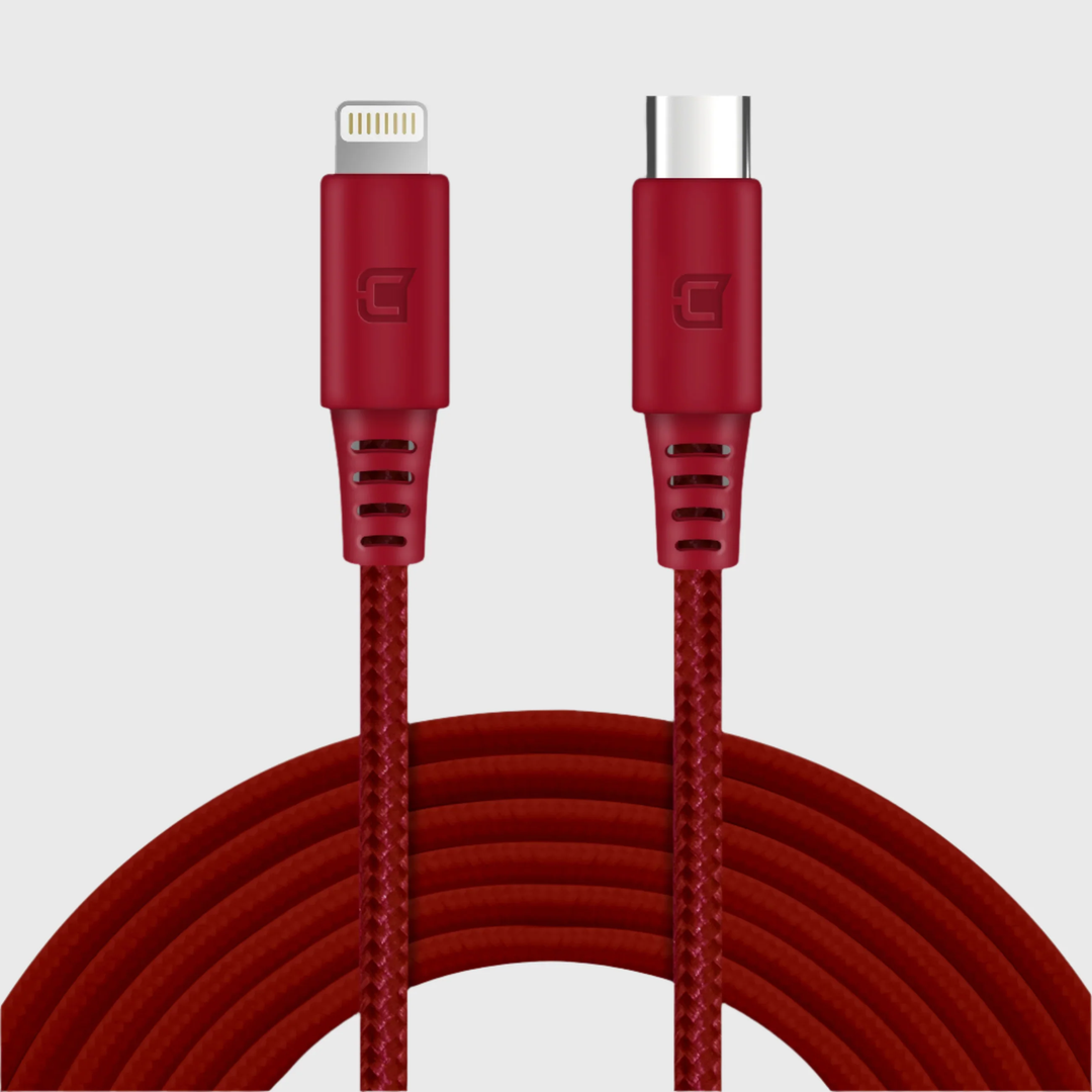 Caseco | Braided USB-C to Lightning Cable 2m / 6FT -  Red | C0509-03
