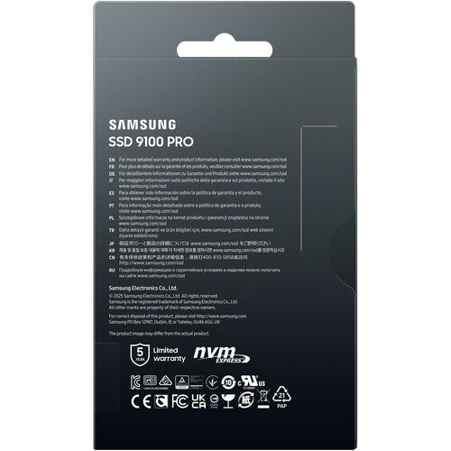 Samsung | 9100 Pro 2TB NVMe PCI-e Internal Solid State Drive - Black | MZ-VAP4T0B/AM