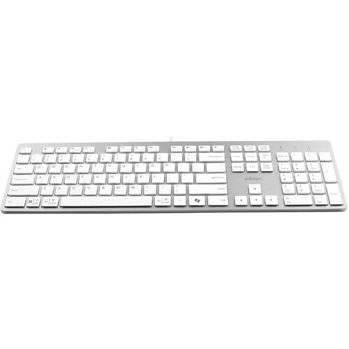 Adesso | Full Sized Keyboard Multi-os Scissor Switch - White | AKB-730UW