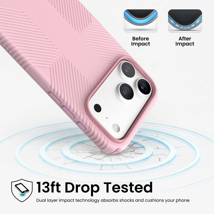 Speck | Presidio2 Grip MagSafe Case for iPhone 18 Pro Max / 17 Pro Max - Quiet Blush | 151108-3291