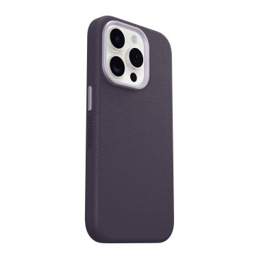 Otterbox | Symmetry Cactus Leather w/MagSafe case iPhone 15 Pro - Purple (Plum Luxe) | 15-12619
