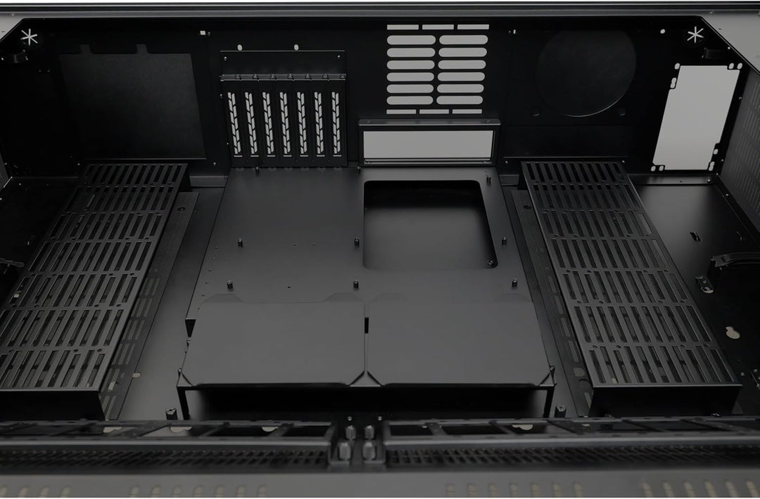 Lian Li | DK-07 Motorized Standing Desk Versatile Motorized Desk & Cable Management - Black | DK07X