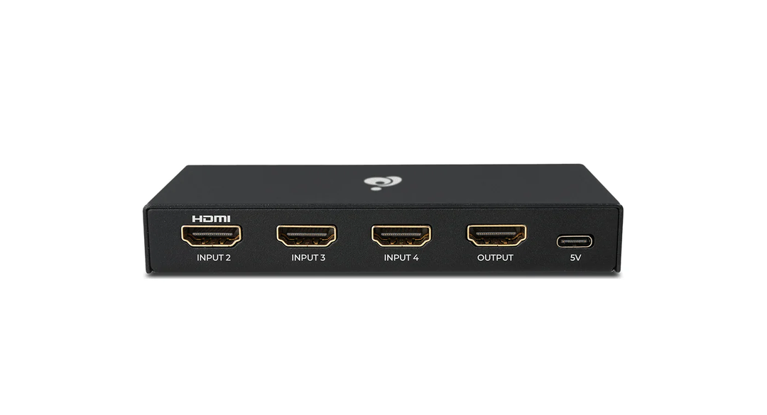 Iogear | Port Switch 8K HDMI 4 In x 1 Out - HDMI 2.1 and HDCP 2.3 Compliant - Black | GHDSW8K4