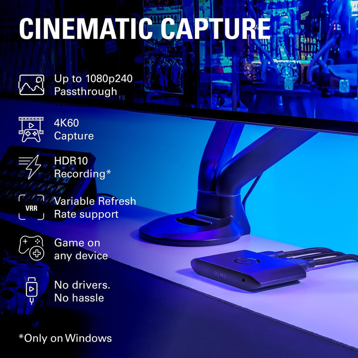 Elgato | 4K S External Capture Card - Black | 10GBR9901
