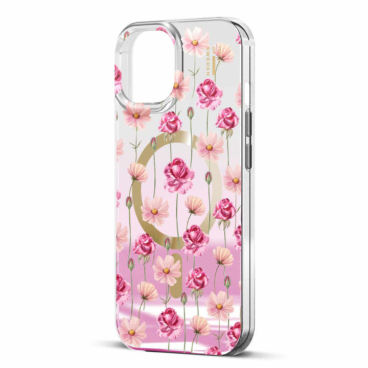 Ideal of Sweden | Mirror MagSafe Case for iPhone 17e/16e/15/14/13 - Rose Blush Floral | IDMRCMSI2361603
