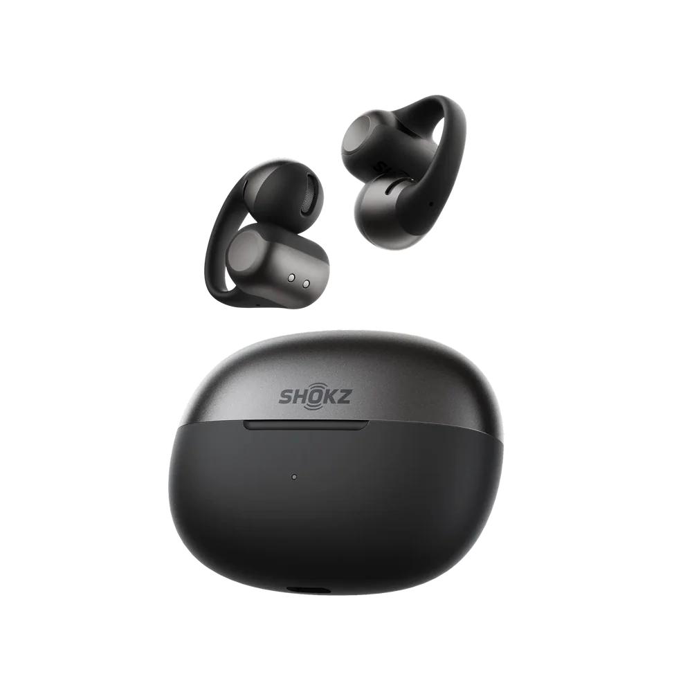 Shokz | OpenDots 2 Open-Ear True Wireless Earbuds - Black | E320-ST-BK-CA-326