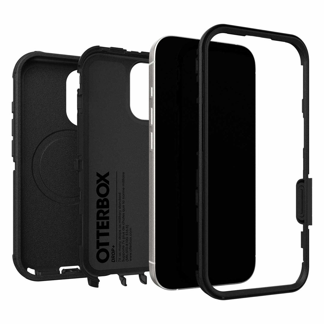 OtterBox | Defender Pro MagSafe Case w/Holster iPhone 17 in Bulk Packaging - Black | 76-000095