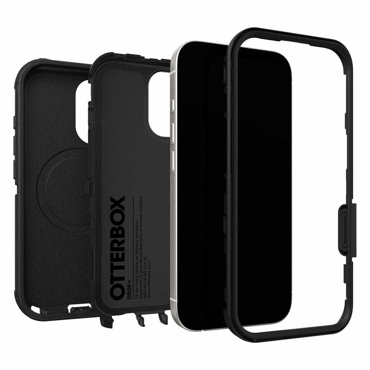 OtterBox | Defender Pro MagSafe Case w/Holster iPhone 17 in Bulk Packaging - Black | 76-000095