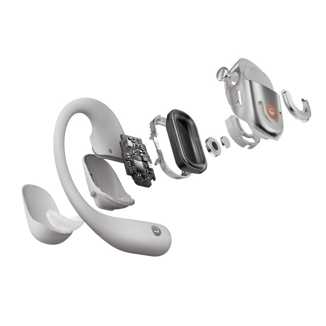 Shokz | OpenFit 2+ Open-Ear True Wireless Earbuds - CA - Grey | T921-ST-GY-CA-326