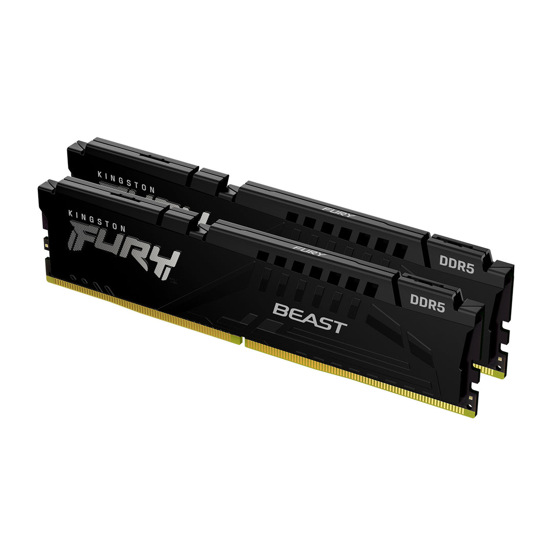 Kingston | FURY Impact 32GB (2 x 16GB) DDR5 SDRAM Memory Kit - Black | KF556S40IBK2-32