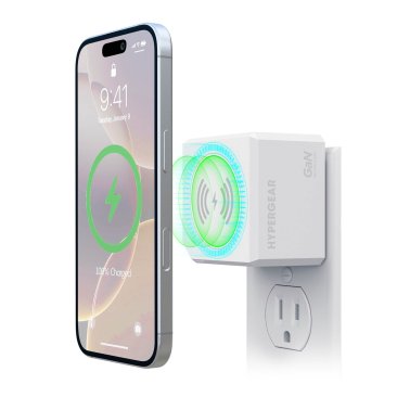 HyperGear | MaxCharge 40W 3in1 Magnetic Wireless Fast Charger w/Dual USB-C Wall Charger - White | 16451
