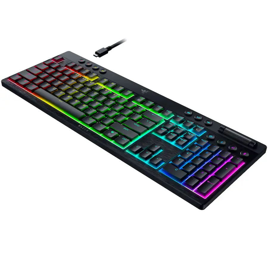 Razer | BlackWidow V4 Low Profile HyperSpeed Wireless Gaming Keyboard - Green Mechanical Switches | RZ03-05270200-R3U1