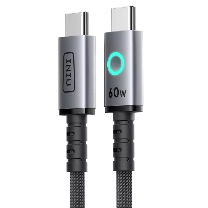 INIU | USB C to USB C Cable 3-pack Fast Charging Cable for iPhone 17/16/15 Samsung Laptops Tablets etc. (3.3/6.6/6.6ft) 60W - Black | C13-3PB