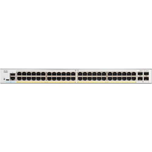 Cisco | Catalyst 1200 48-port GE, PoE, 4x1G SFP,8000 MAC Address Table | C1200-48P-4G