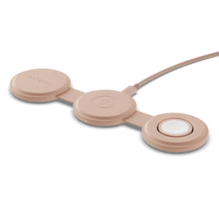 Satechi | OntheGo 3-in-1 Wireless Charger - Desert Rose | ST-QTG31R