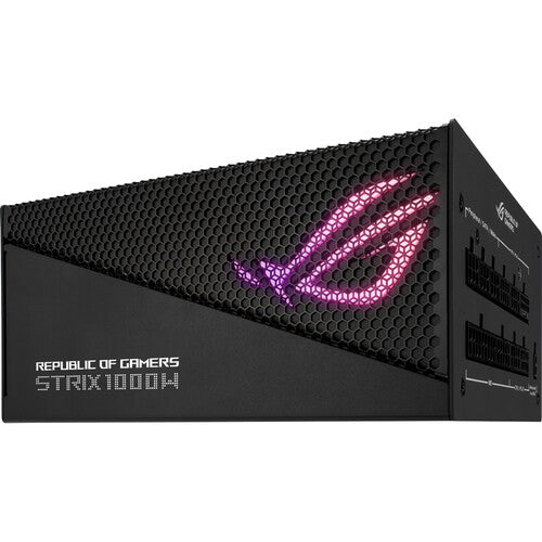 ASUS |  ROG STRIX Gold Aura Edition Modular Power Supply 1000W - Black | ROG-STRIX-1000G-AURA