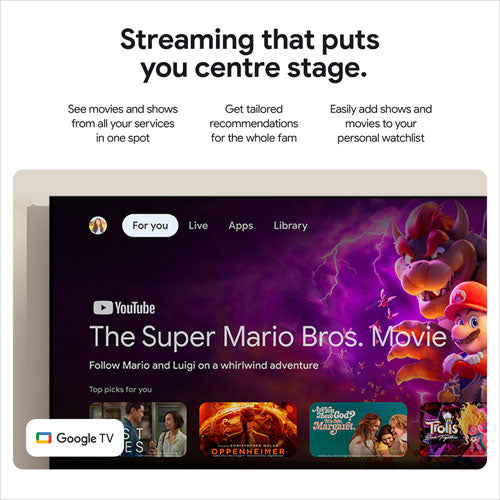 Google | TV Streamer (4K) - Porcelain | GRS6B