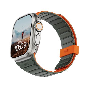 UAG | Pathfinder Strap Apple Watch 42/44/45/46/49mm - Olive/Orange | 194161117297