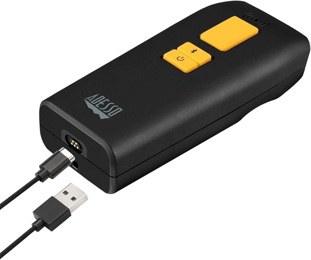 Adesso | NuScan 3500TB Bluetooth Antimicrobial Waterproof 2D Barcode Scanner | NUSCAN 3500TB