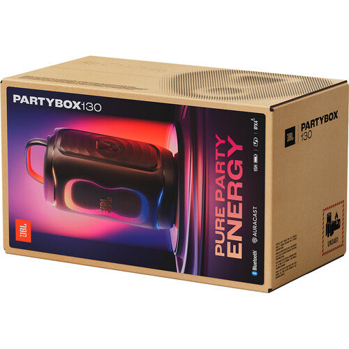 JBL | PartyBox Club 130 Splashproof Bluetooth Wireless Speaker - Black | JBLPB130BLKAM