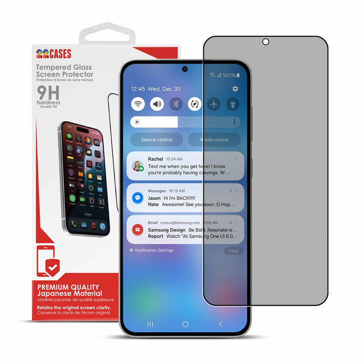 //// 22 Cases | Privacy Tempered Glass Screen Protector for Samsung Galaxy S25+ /Galaxy S24+ | 22SPTSGS25PLUS