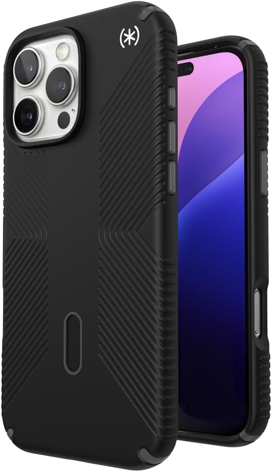 Speck | Presidio2 Grip MagSafe with ClickLock Apple iPhone 16 - Black | 150689-3205