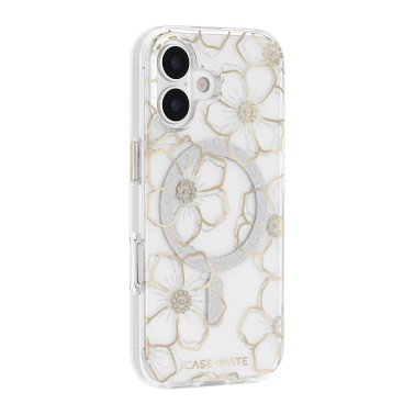 Case-Mate | Floral Gems MagSafe  iPhone 17 Case - Gold | CM057382