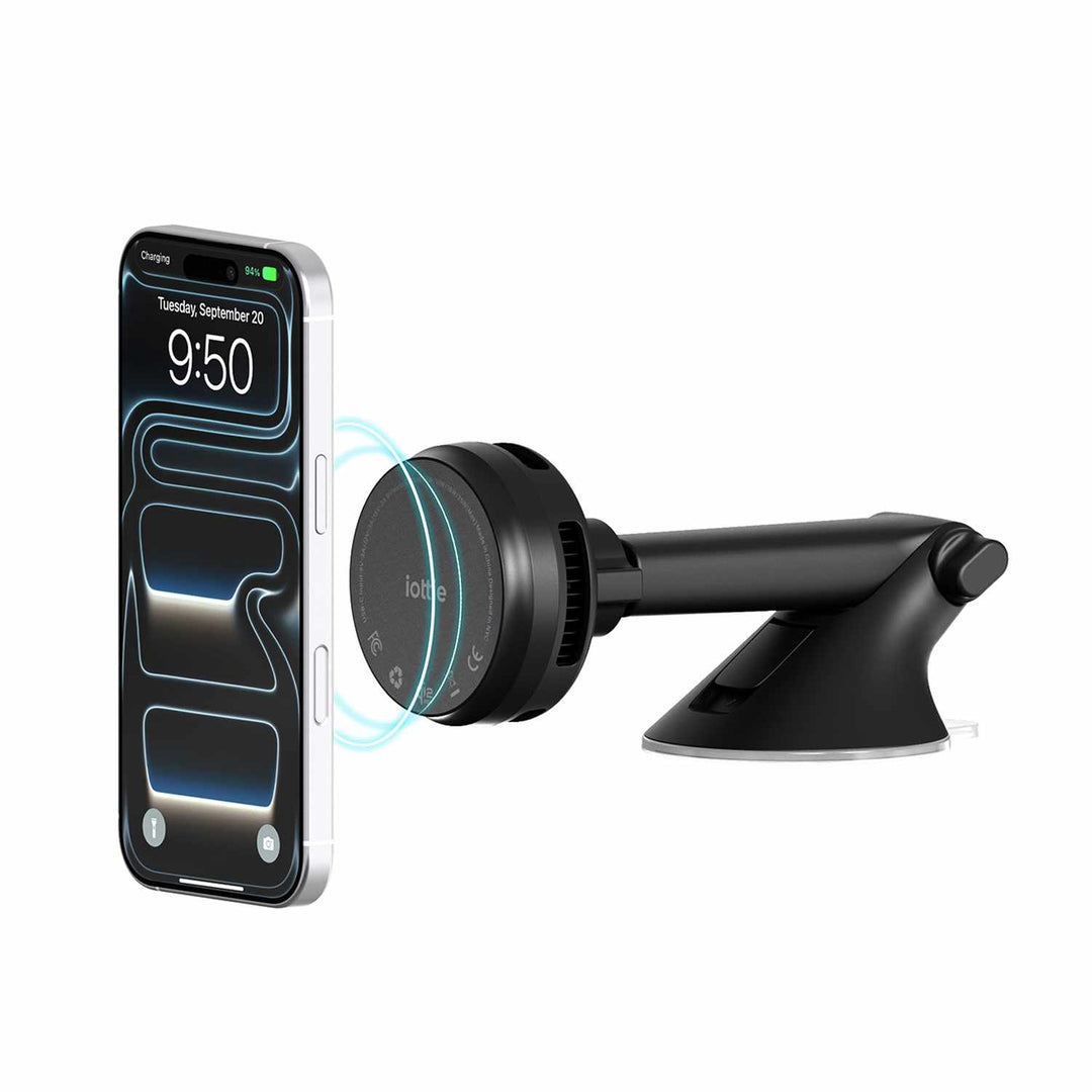 iOttie | Velox Pro Qi2.2 25W Magnetic Wireless Dash Mount - Black | VLXWCG217AM